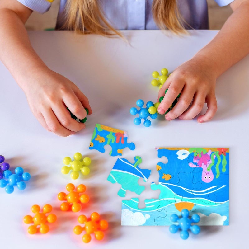 Infinite Curiosity Blank Puzzles to Draw On - DIY Puzzle Craft & Pieces to Write On - Interactive Learning & Blanks for Kids - 24 Pieces, 5.5 x 4 in - Image 2